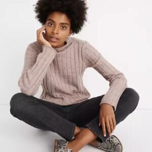 Madewell Donegal Evercrest Turtleneck Sweater in Coziest Yarn